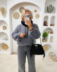PULL MOHAIR KÉLIA GRIS