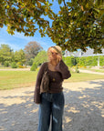 HAUT DALIA MARRON