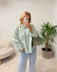 CHEMISE NOEUD VERTE