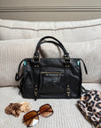 SAC ALIX XL NOIR MAT (Détails dorés)