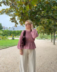 BLOUSE VICHY ELENA TERRACOTTA