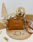 SAC DIANE CUIR GRAINÉ CAMEL S