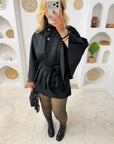 VESTE CAPE LARA NOIR