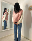 VESTE ZIBA SANS MANCHES ROSE