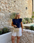 BLOUSE AMBRE BLEU MARINE