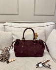 SAC CLÉO GRAINÉ BORDEAUX