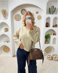 PULL MORGANE BEIGE