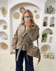 VESTE SERVANE TAUPE