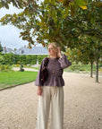 BLOUSE VICHY ELENA PRUNE