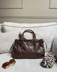 SAC JULIETTE CHOCOLAT MAT XL