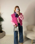 VESTE LÉONIE FUSHIA