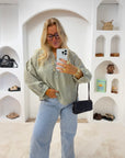 BLOUSE VICHY LOUANNE KAKI - PRÉCOMMANDE EXPÉDITION LE 28