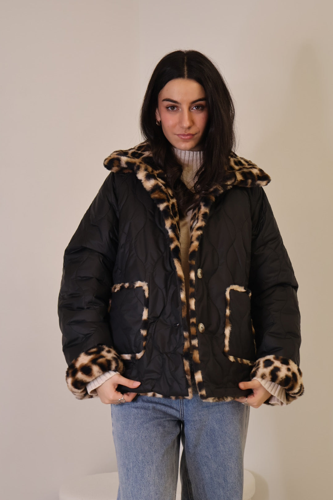 ジャケット・アウター L'Appartement Leopard Reversible Blouson Leopard Print Reversible Blouson（その他ジャケット・スーツ）｜L