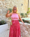 JUPE DOLCE ORANGE & ROSE