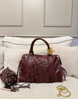 SAC ALIX XL BORDEAUX MAT