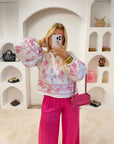 BLOUSE PAOLA ROSE - PRÉCOMMANDE EXPÉDITION LE 15/05