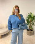 PULL MOHAIR KÉLIA BLEU