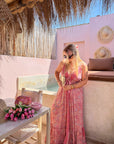 ROBE SELMA CORAIL & ROSE