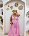 ROBE SOLEIL ROSE CLAIR