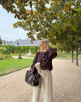 GILET GARANCE CHOCOLAT
