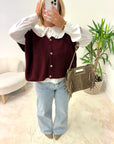 GILET NINON BORDEAUX