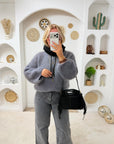 PULL MOHAIR KÉLIA GRIS