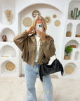 VESTE MADI TAUPE