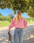 BLOUSE VICHY LOUANNE ROSE