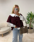 GILET NINON BORDEAUX