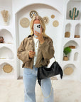VESTE MADI TAUPE