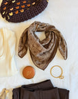FOULARD MAÉNA MARRON
