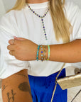 BRACELET ALMA STRASS BLEU