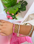 BRACELET ALMA STRASS ROSE