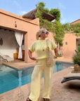 PANTALON LOU ANN JAUNE