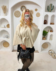 VESTE CAPE LARA BEIGE