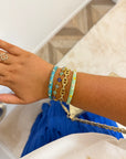 BRACELET ALMA STRASS BLEU