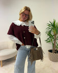 GILET NINON BORDEAUX