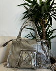 SAC ALIX XL ARGENTÉ FONCÉ