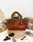 SAC JULIETTE COGNAC XL CUIR NOBLE