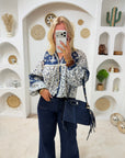BLOUSE CAMÉLIA BLEU MARINE