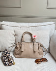 SAC JULIETTE CUIR GRAINÉ NUDE