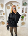 VESTE CAPE LARA NOIR