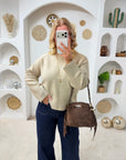 PULL MORGANE BEIGE