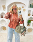 BLOUSE LINE TERRACOTTA