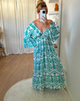 ROBE THAÏS TURQUOISE
