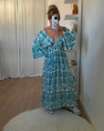 ROBE THAÏS TURQUOISE