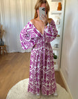 ROBE THAÏS FUSHIA