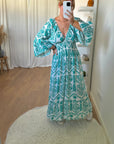 ROBE THAÏS TURQUOISE