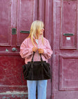 VESTE À POIS ROSE