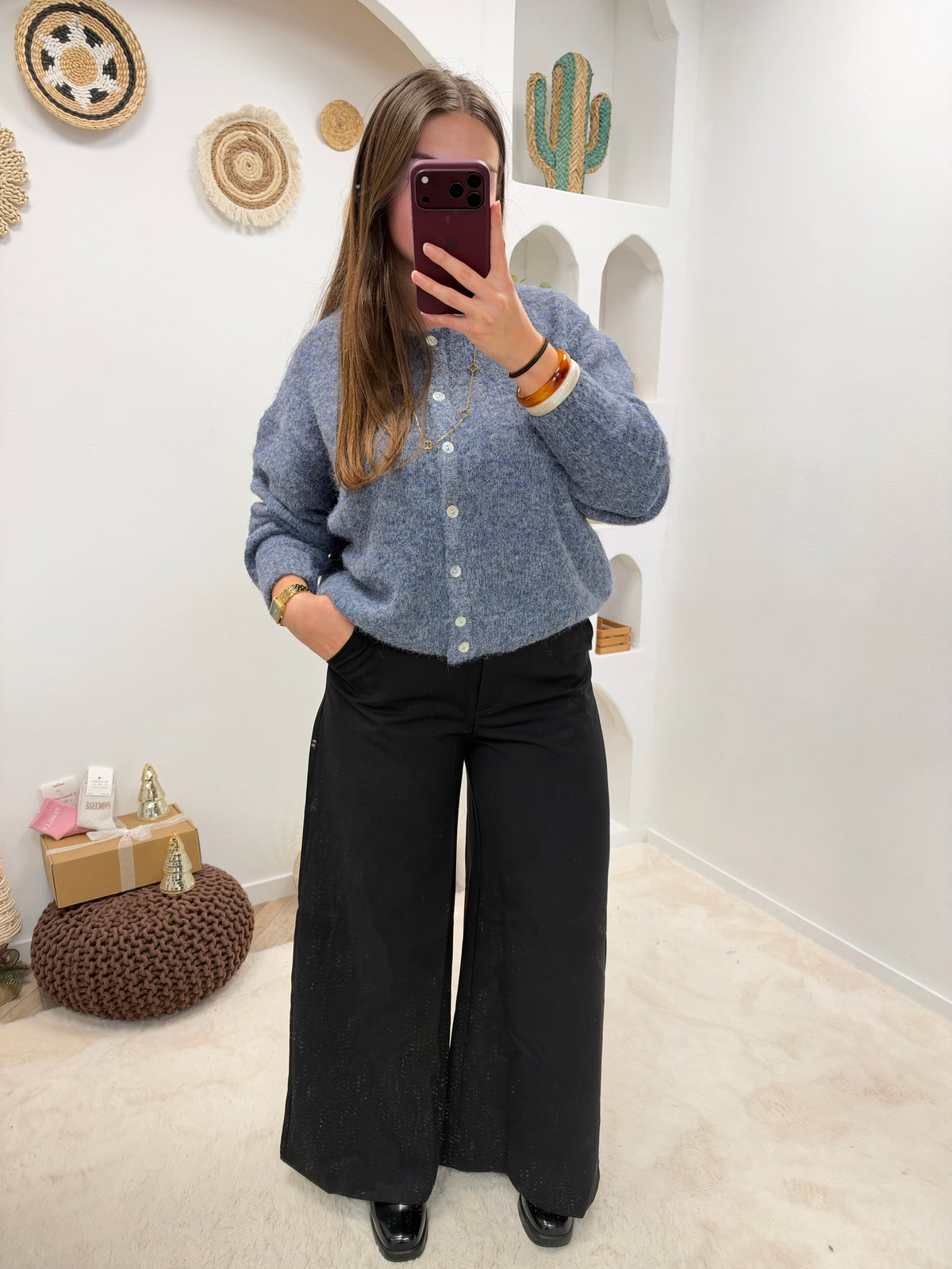 GILET CHLOÉ BLEU JEAN